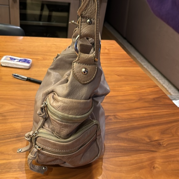 Tano for Barney’s grey/tan slouchy shoulder bag - Picture 2 of 3